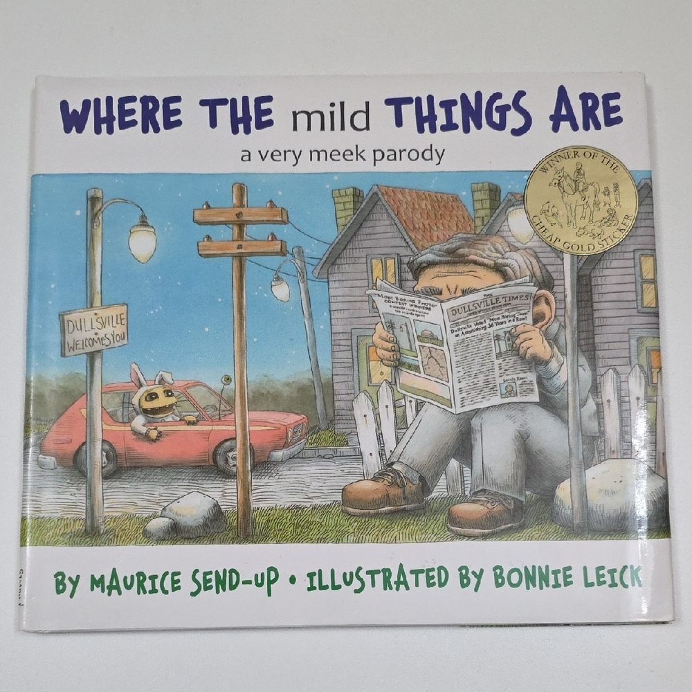 Signed Book By Bonnie Leick Where the Mild Things Are A Very Meek Parody